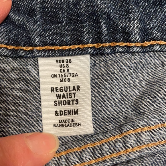 SOLD**Rolled Mid-Rise Denim Shorts - Picture 7 of 9